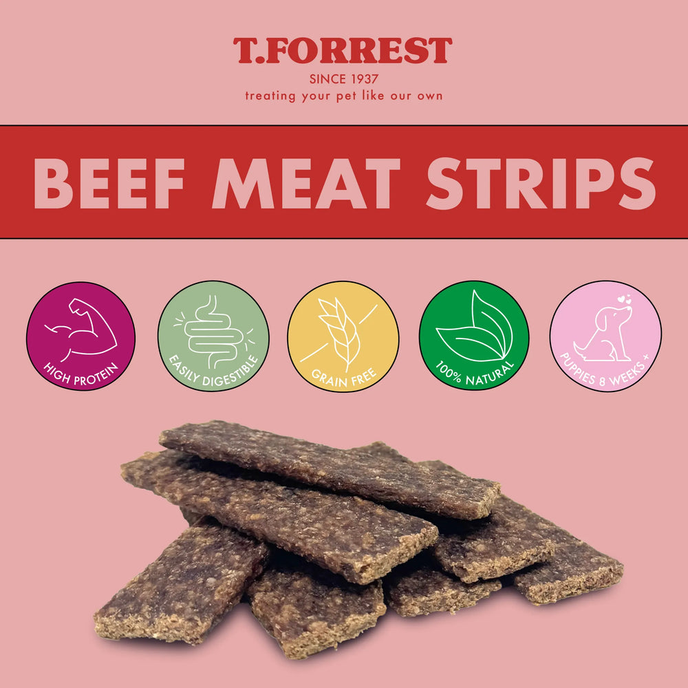 Benefits of beef meat strips for dogs