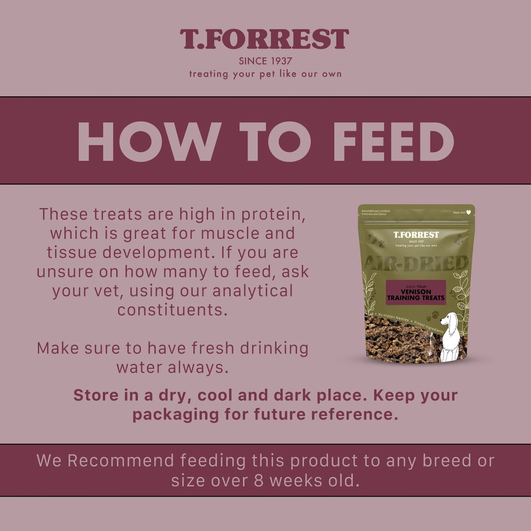 How to feed venison training treats