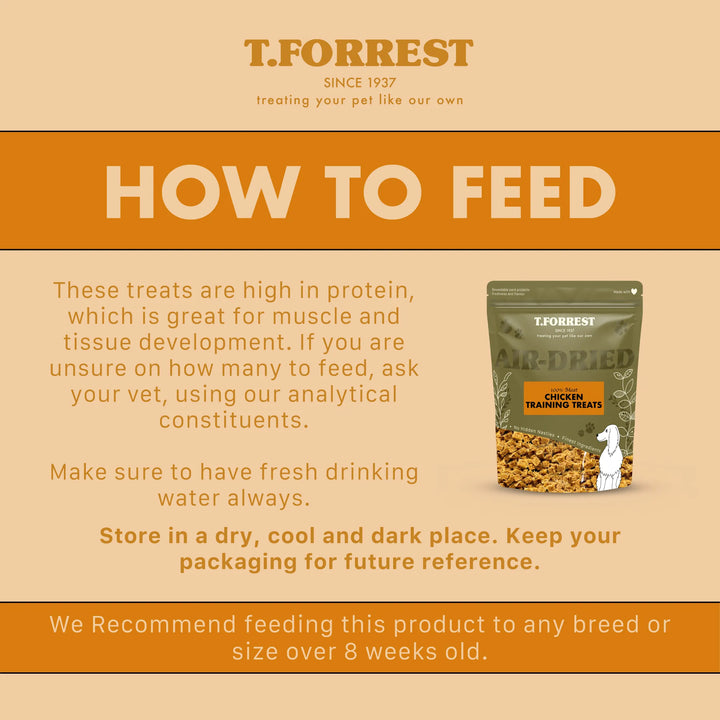 how to feed chicken training treats