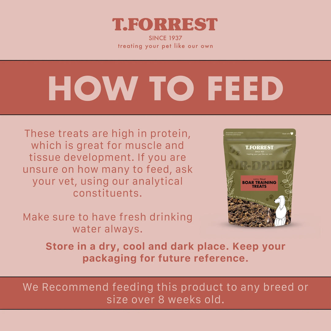 How to feed boar training treats