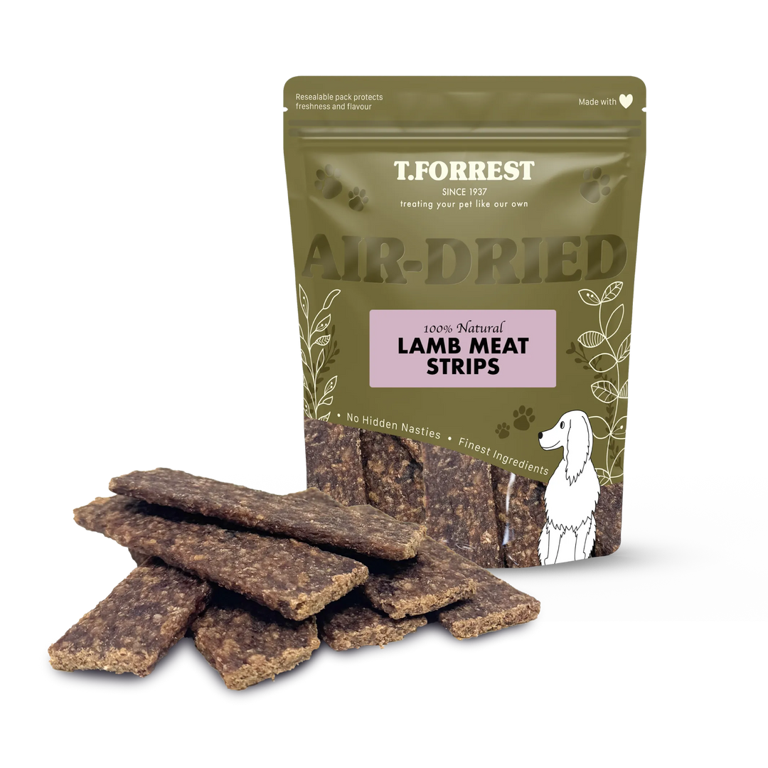 Lamb meat strips for dogs