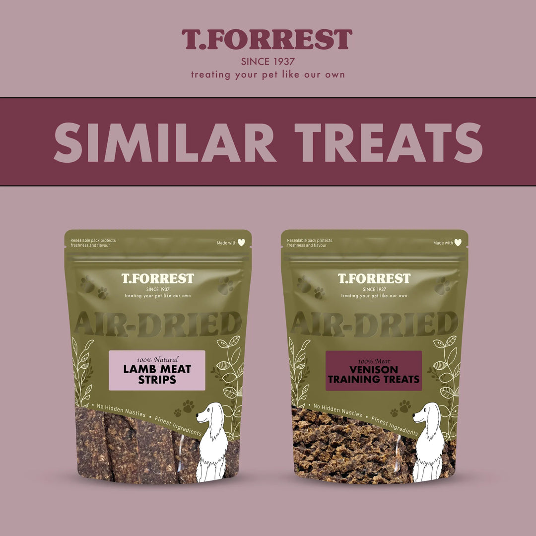 Similar treats to venison meat strips