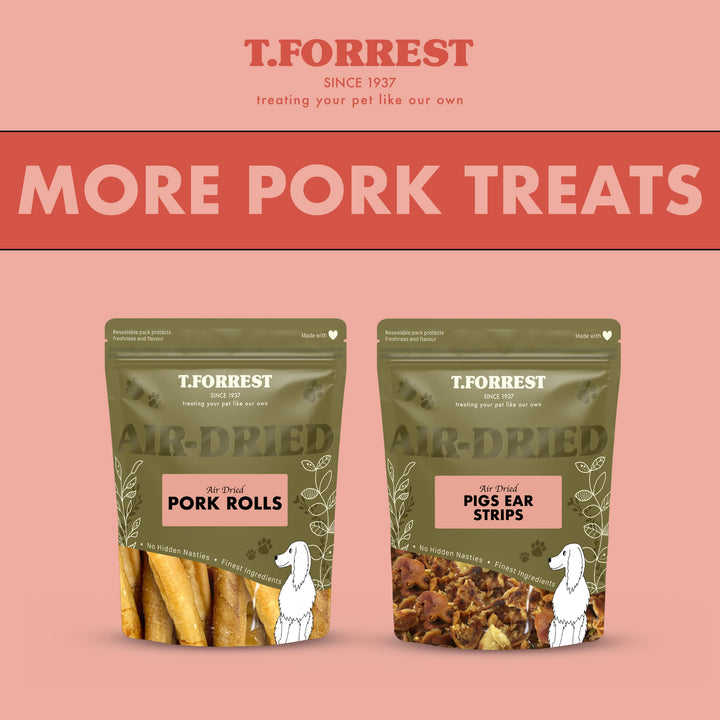 More Pork dog treats like pigs ears