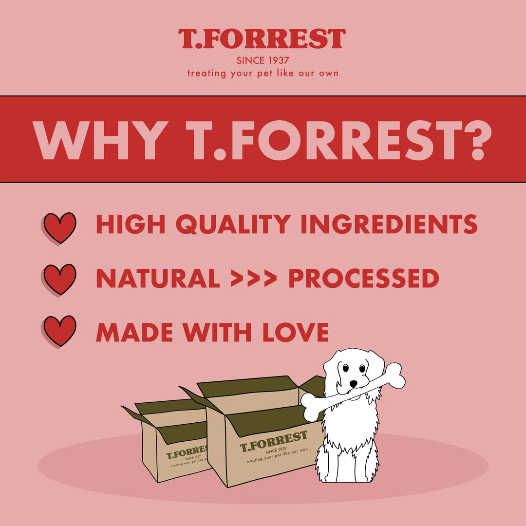 Why choose t forrest Beef dog treats