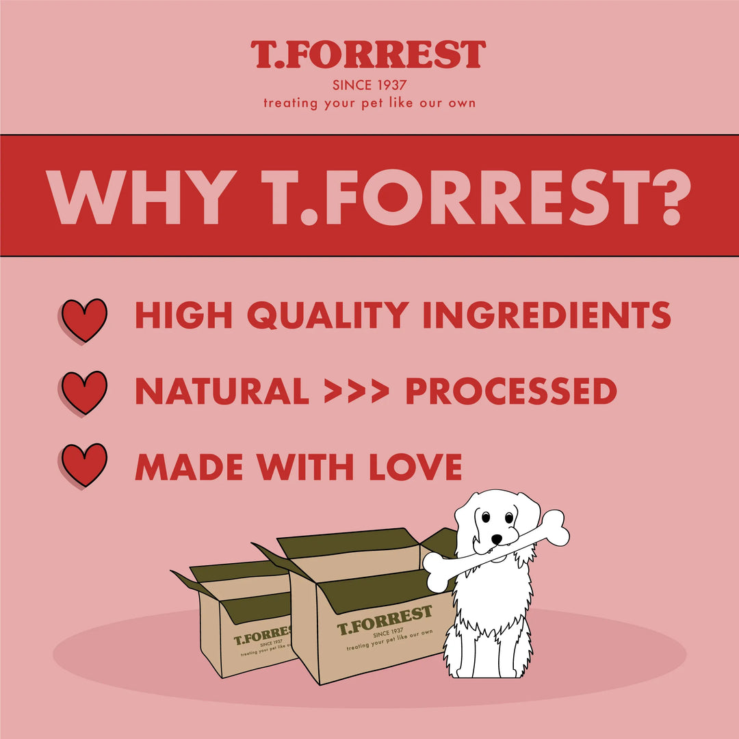 Why choose t forrest beef dog treats