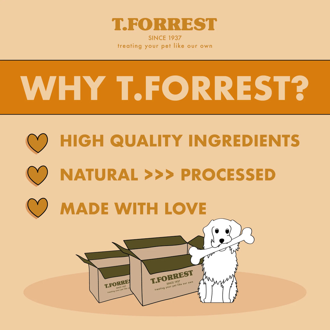 Why choose t forrest chicken dog treats