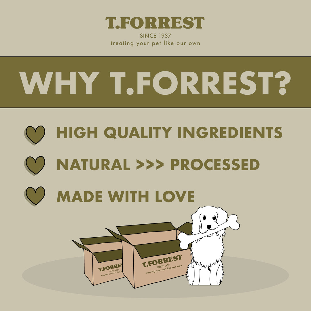 Why choose T Forrest Natural Dog Treats