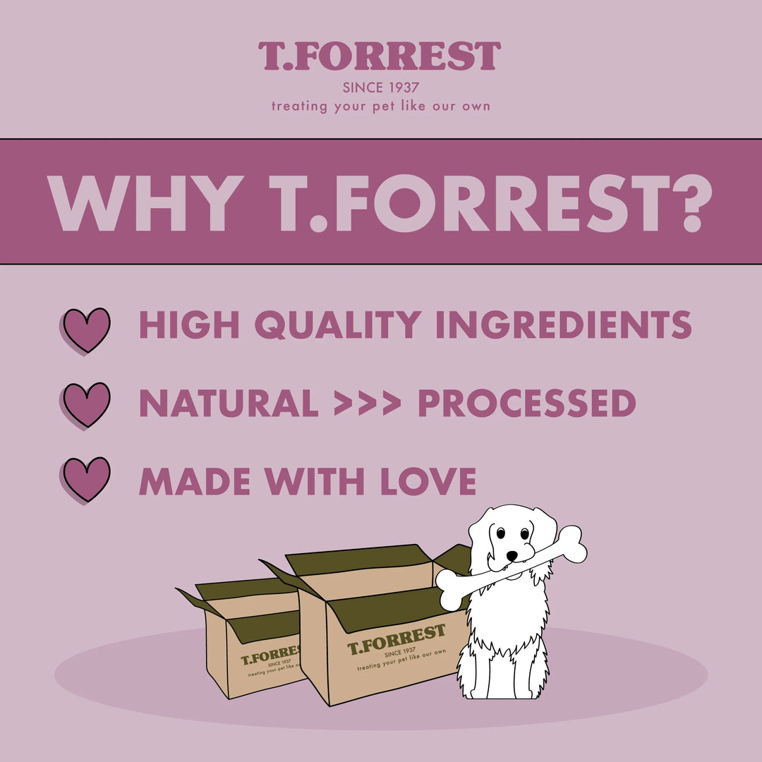 why choose t forrest lamb dog treats